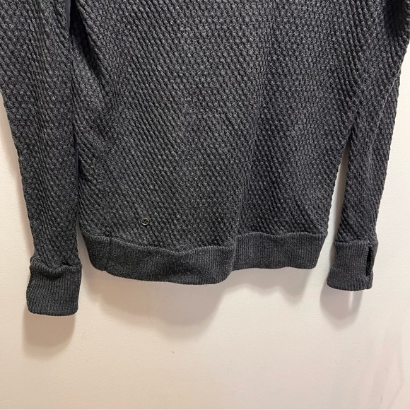 Lululemon Yogi Crew Sweater Heathered Black  Size Small Activewear Casual Knit - Picture 8 of 12